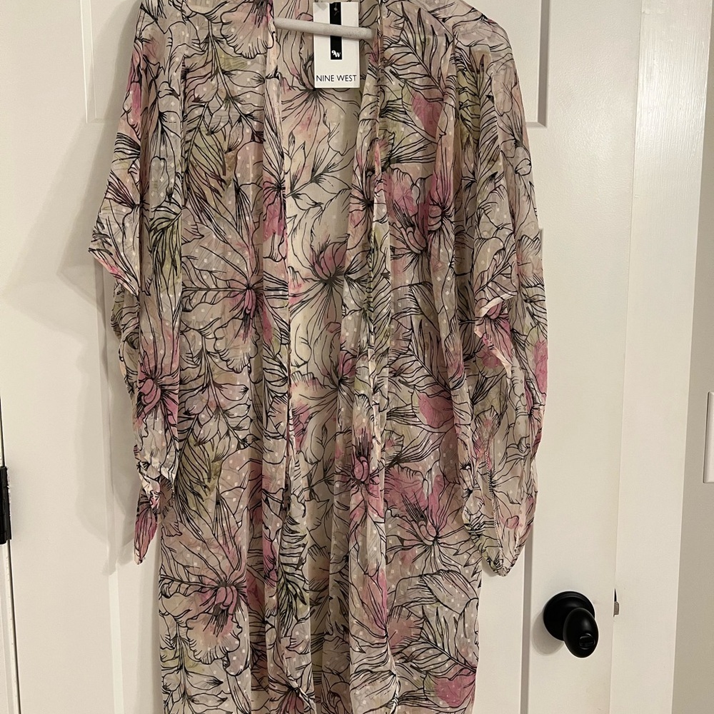 Nine West Blush and Cream Floral Wrap